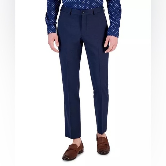 Armani Exchange Dark Blue Straight Dress Pants - Picture 1 of 10